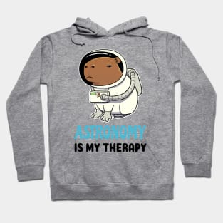 Astronomy is my therapy Capybara Hoodie